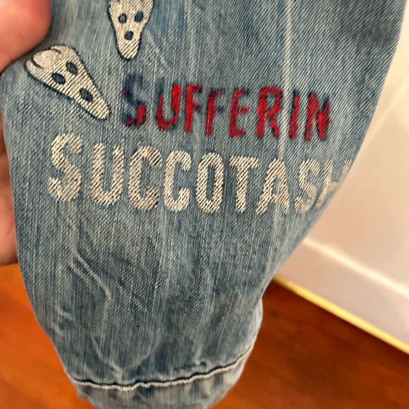 Distressed “Vintage Look” Zara oversized Denim Jacket featuring Looney Toons 🤩 - Picture 8 of 10